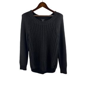 Women’s Calvin Klein Jeans XL Black Cable Knot Sweater